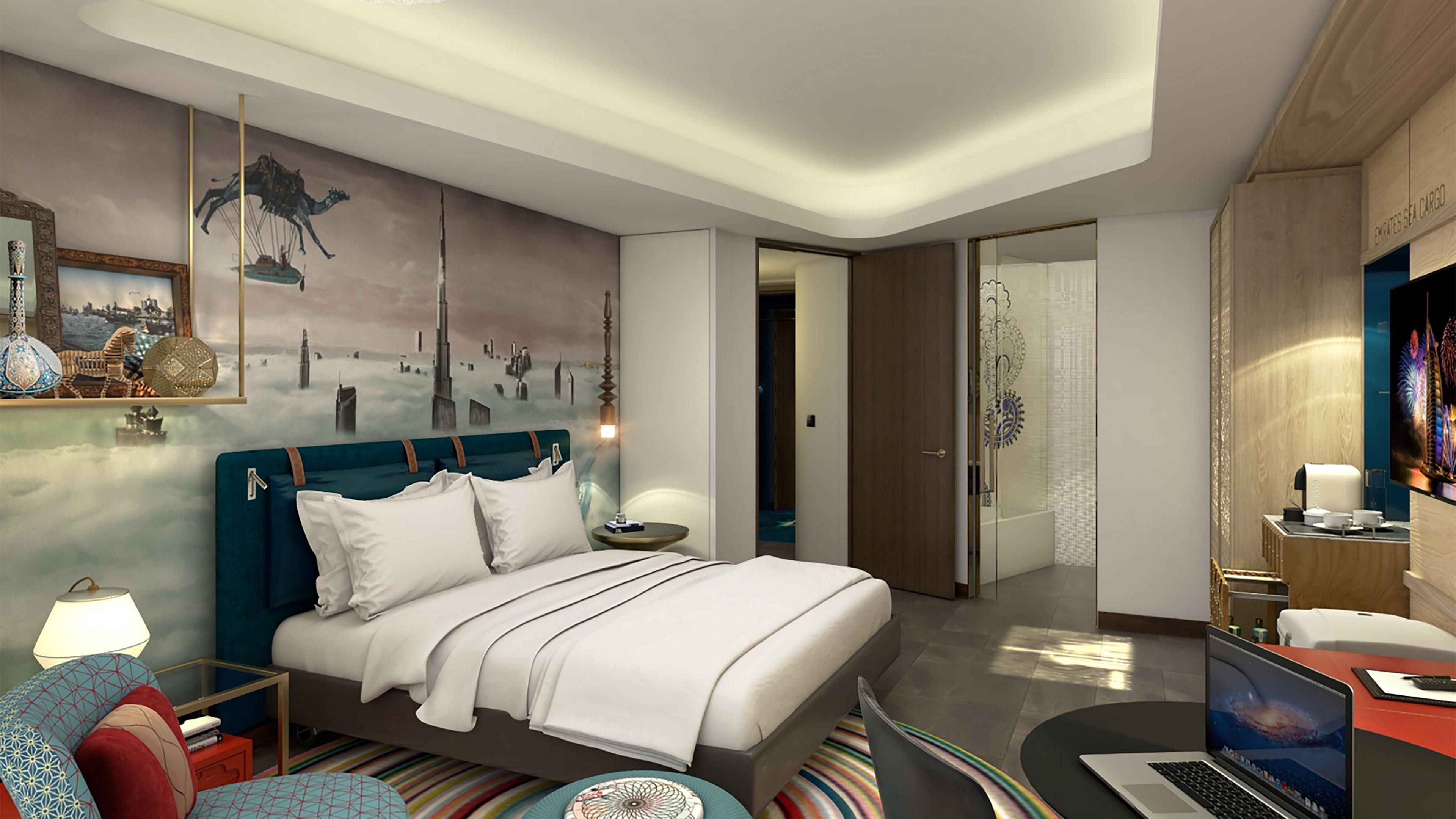 Hotel Indigo Dubai Downtown By Ihg Buitenkant foto A bedroom at the hotel